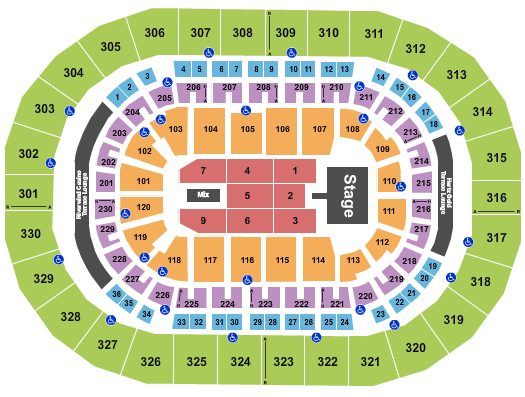 Paycom Center Kid Rock Seating Chart